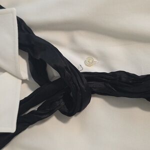 Dolce & Gabbana Silk Scarf Tie, Black